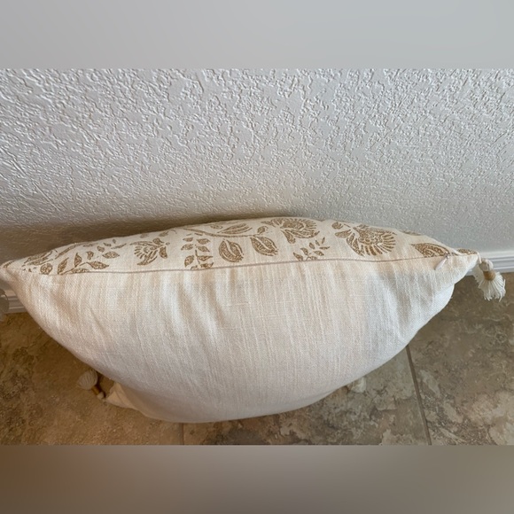 Jacobean Square Throw Pillow - Neutral - Picture 5 of 6